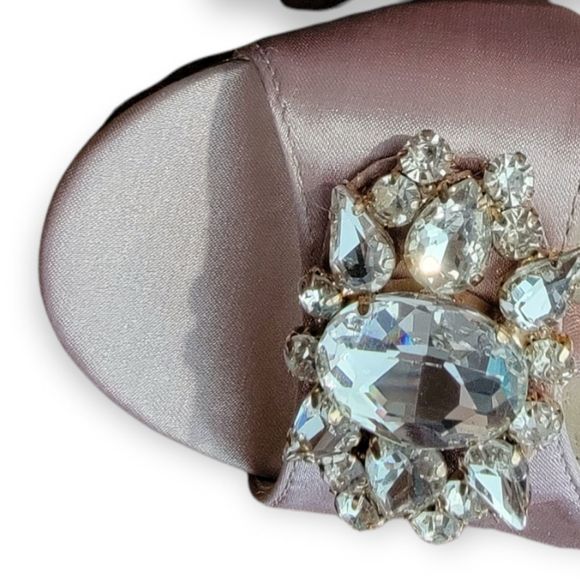 (SOLD) ASOS True Decadence Light Pink (Plush) Embellished Heeled Sandal 7.5 - Picture 14 of 16